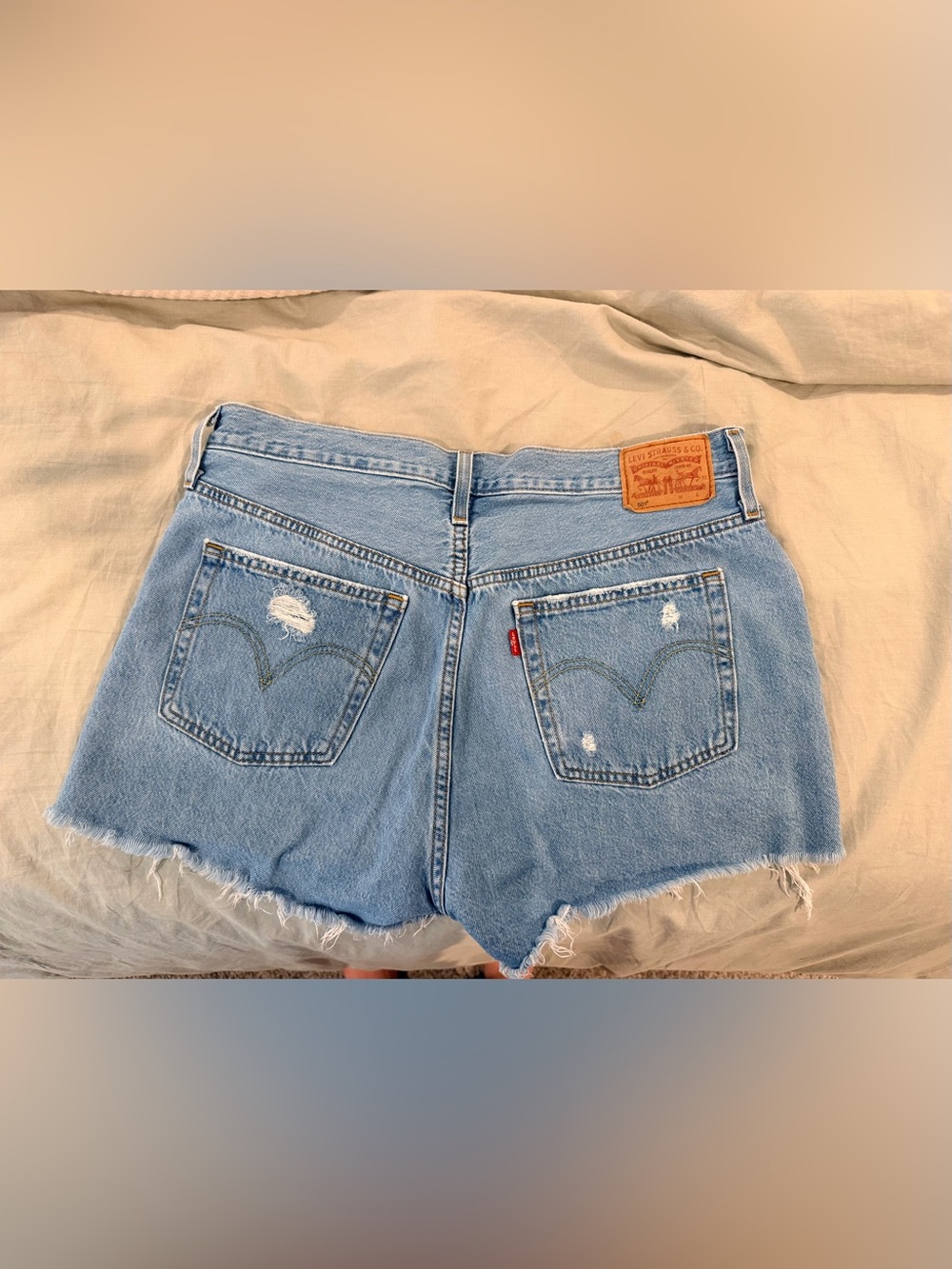 Levi 501 Denim Shorts - Picture 2 of 2
